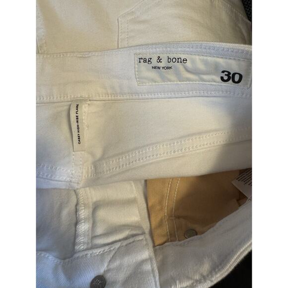 RAG & BONE Casey High Rise Ankle Flare Jeans in White Sz 30 (New) - Picture 7 of 7